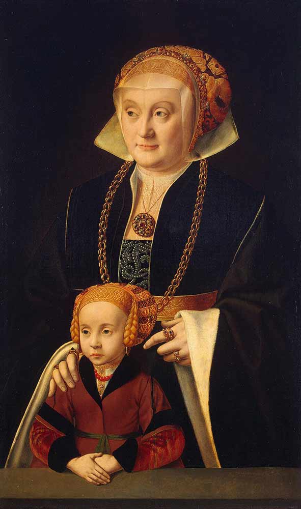 Портрет дамы с дочерью