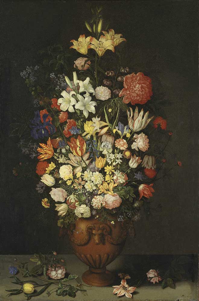 Натюрморт с вазой с цветами