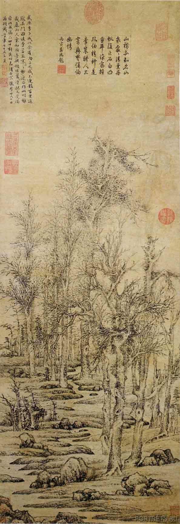 Зимние деревья в честь Ли Чэна. Чженмин, Вэнь 