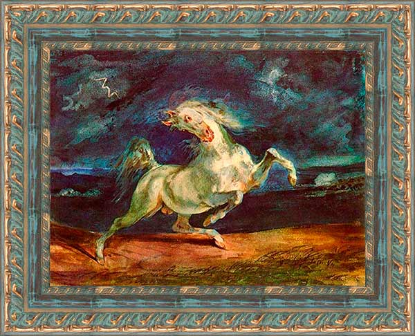«Картина лошади» известного художника Эжена Делакруа
