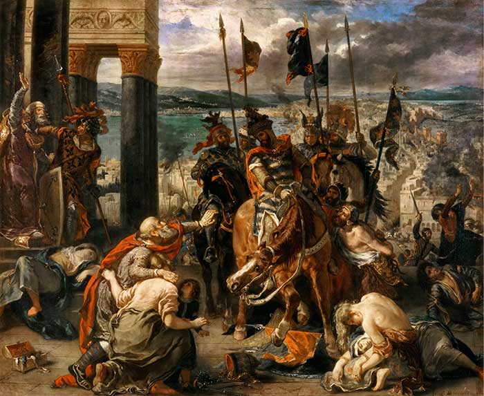Вступление крестоносцев в Константинополь. Эжен Делакруа