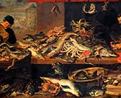 Франс Снейдерс. «Рыбный стол» Картина на кухню №10