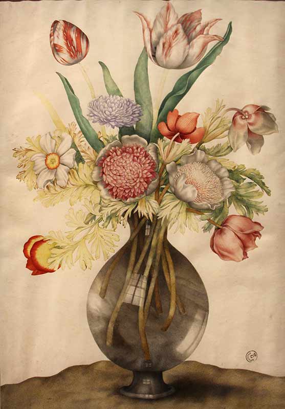 «Тюльпаны» картина акварелью