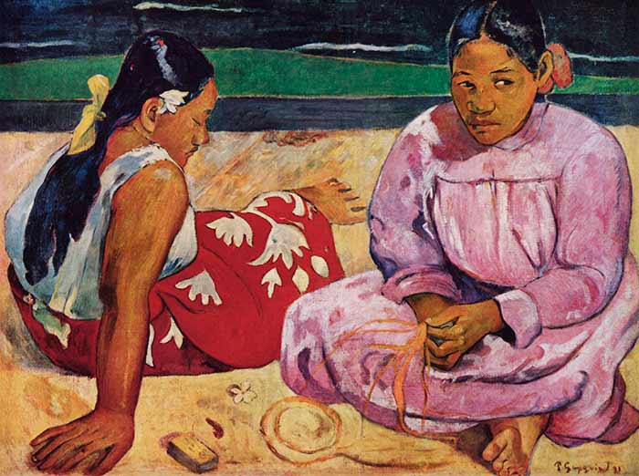 Музей Орсе в Париже. Эжен Анри Поль Гоген. Таитянские женщины на пляже