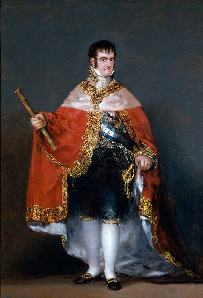 Музей Прадо, картины: Гойя Франсиско. Портрет Фердинанда VII Испании
