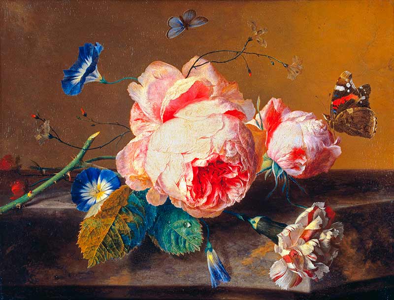 Хейсум Ян ван картины. Цветочный натюрморт