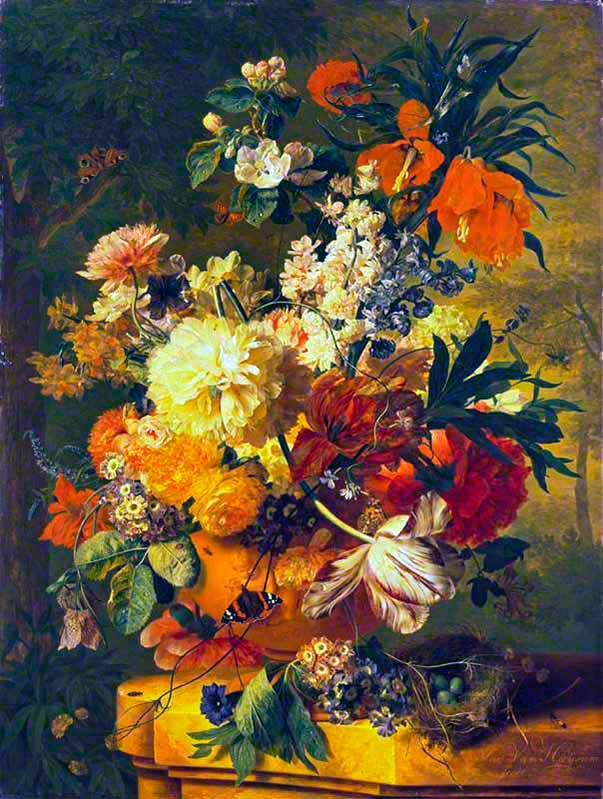 Хейсум Ян ван картины. Цветы в вазе