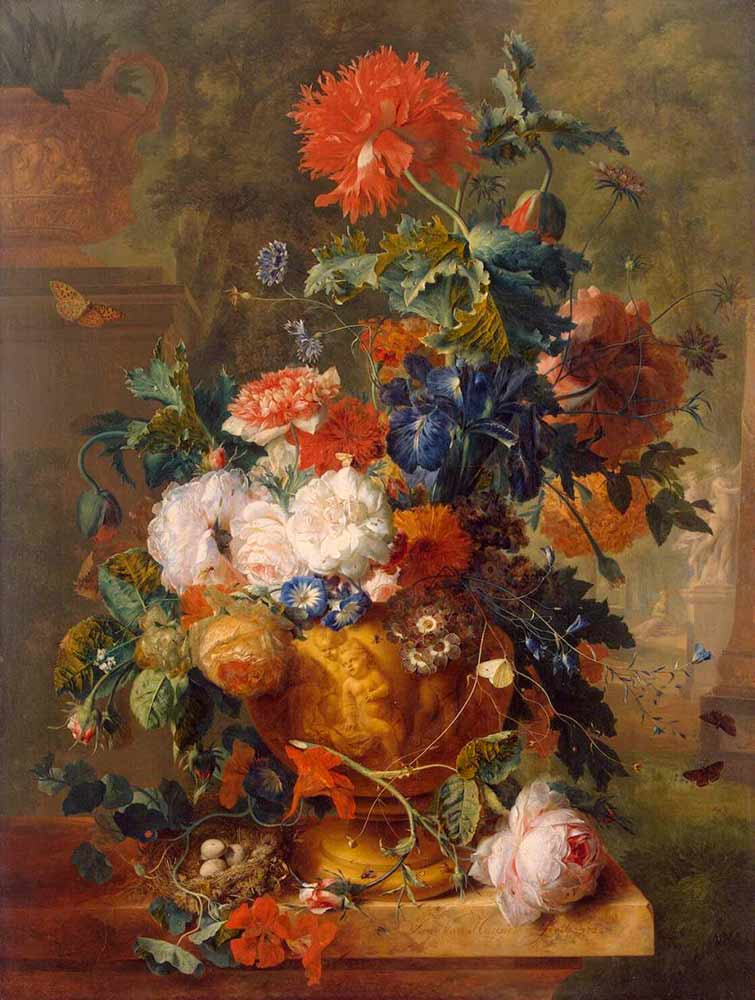 Натюрморты известных художников. «Цветы» 1723