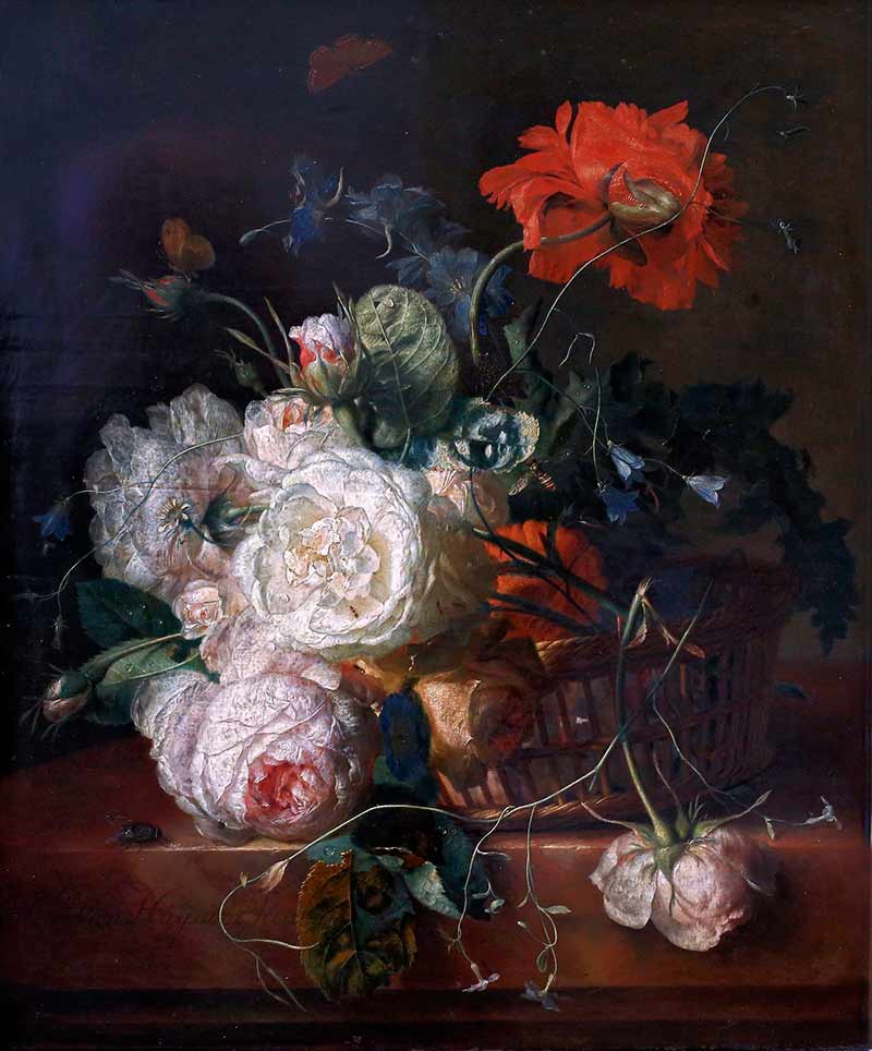 Хейсум Ян ван картины. Корзина цветов