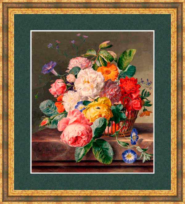 Натюрморт с цветами в корзине. Хейсум Ян ван