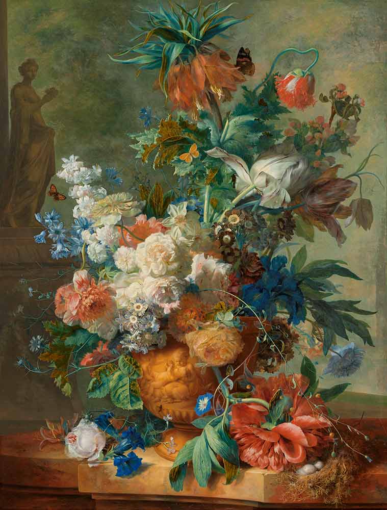 Хейсум Ян ван картины. Натюрморт с цветами