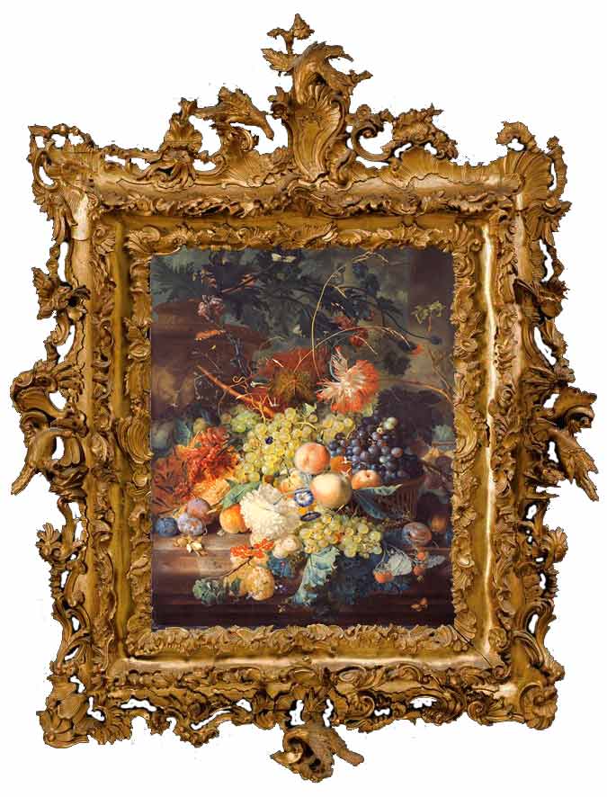 Натюрморт с фруктами и цветами. Хейсум Ян ван