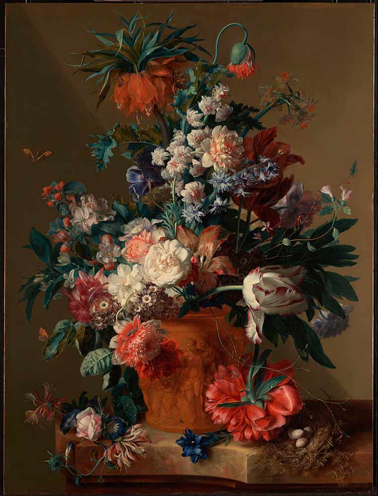 Натюрморты известных художников. Хейсум Ян ван «Ваза с цветами»