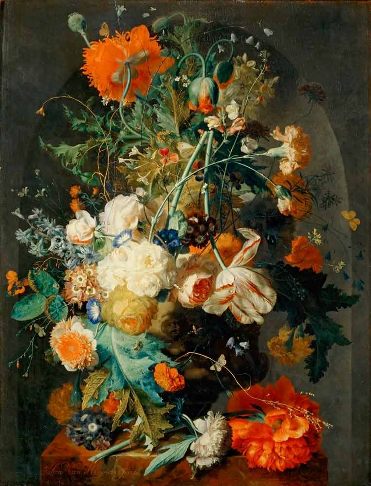 Натюрморты с цветами и фруктами. Хейсум Ян ван картины