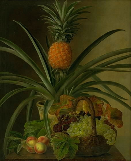Картины на заказ маслом на холсте. Йенсен Йохан Лауренс. Ананас и другие фрукты