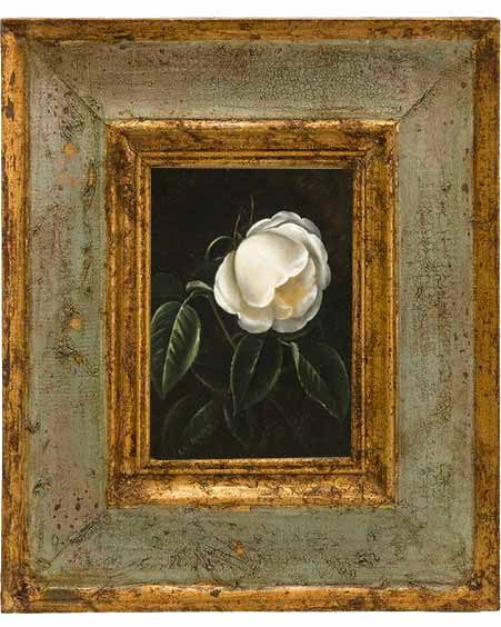 Белая роза (фрагмент картины). Йенсен Йохан Лауренс