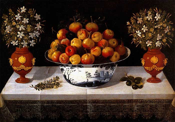 Натюрморт с фруктами и цветами. Йепес Томас