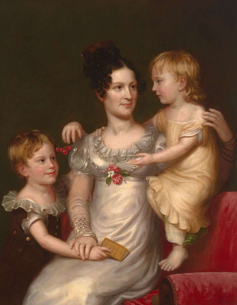 Национальная галерея искусств, Вашингтон. Кинг, Чарльз Бёрд. Сара Уэстон Ситон с детьми Августином и Джулией