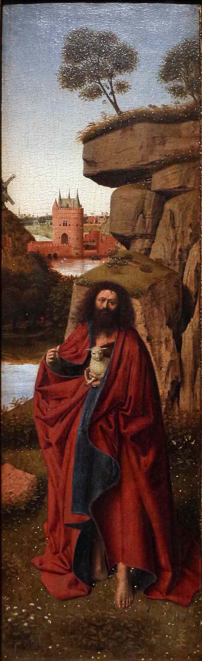 Кристус, Петрус. Иоанн Креститель на фоне пейзажа