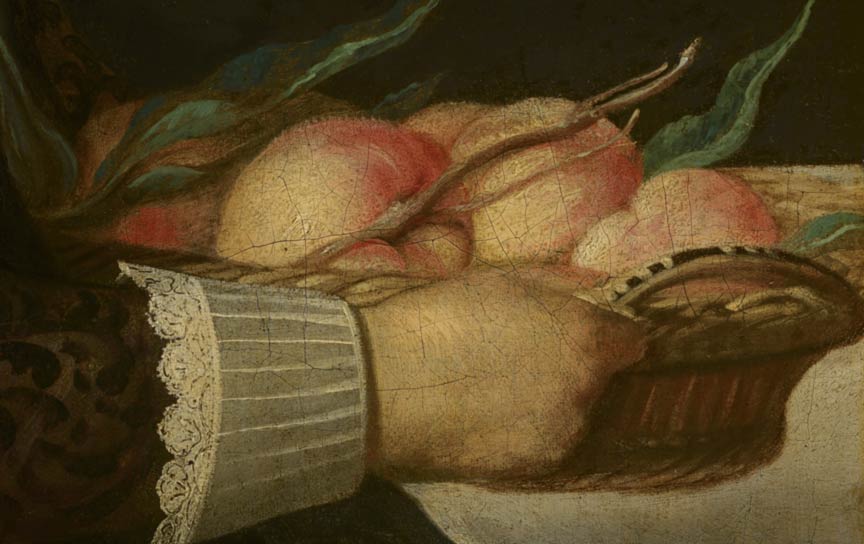 Портрет девочки с персиками. Фрагмент №1 Кёйп Альберт