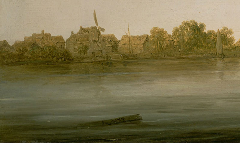 Вид на Маас в Дордрехте. Фрагмент №3 Кёйп Альберт