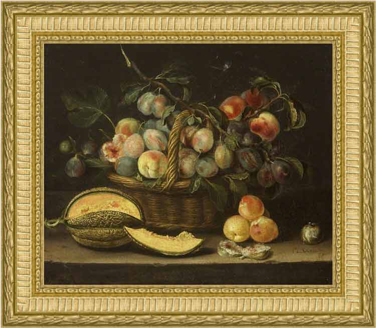 «Натюрморт с фруктами» в раме. Линар Жак