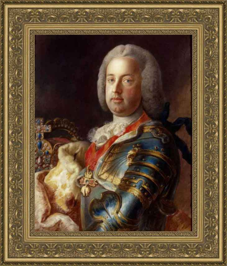 «Портрет императора Австрии Франца 1 Стефана» в раме. Лиотар, Жан-Этьен