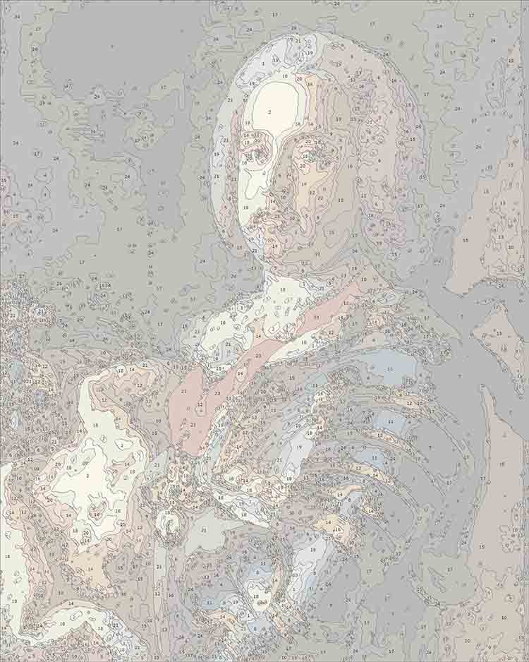 Раскраска по номерам. Картина по номерам. Портрет императора Австрии Франца 1 Стефана
