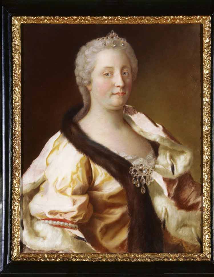 «Портрет императрицы Марии Терезии» в раме. Лиотар, Жан-Этьен