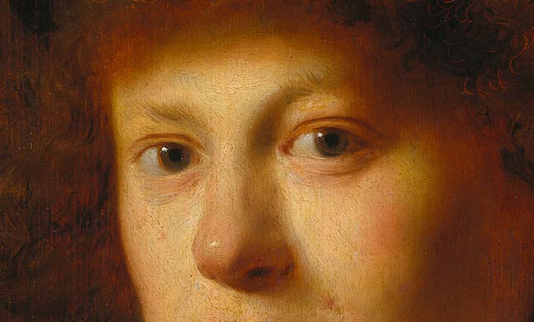 Портрет Рембрандта ван Рейна. Фрагмент №1 Ливенс Ян