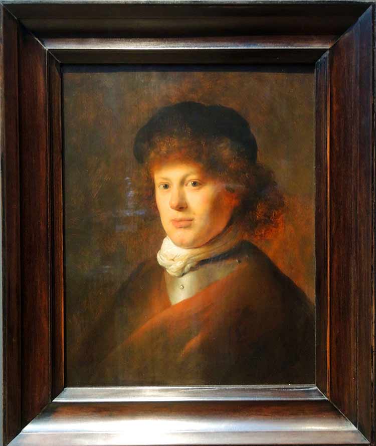 «Портрет Рембрандта ван Рейна» в раме. Ливенс Ян