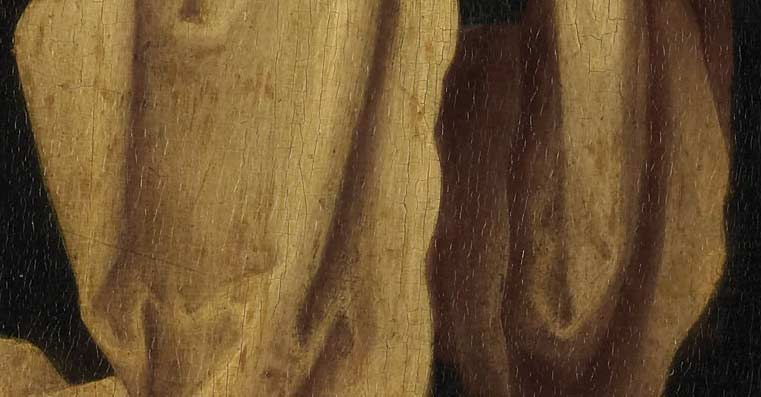 Внутреннее правое крыло диптиха с Богородицей в роли Матери Долорозы. Фрагмент №3 Лукас ван Лейден (Лука Лейденский)