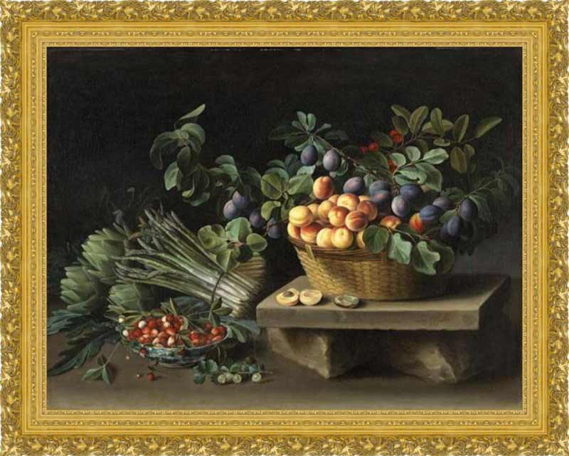 «Натюрморт с фруктами» в раме. Муайон Луиза