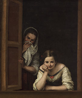 Мурильо, Бартоломе Эстебан. Две женщины в окне