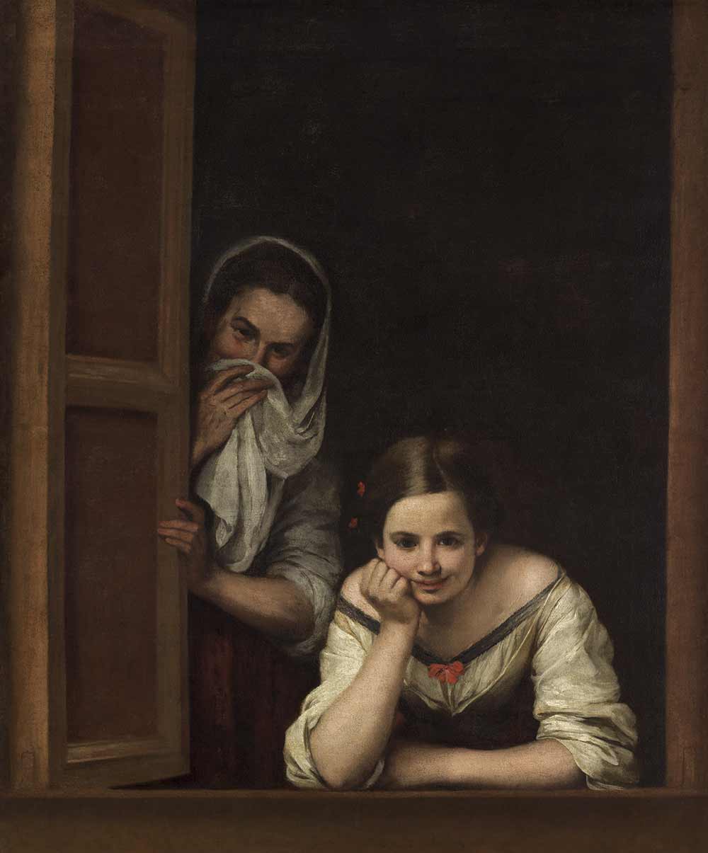 Две женщины в окне. Мурильо, Бартоломе Эстебан
