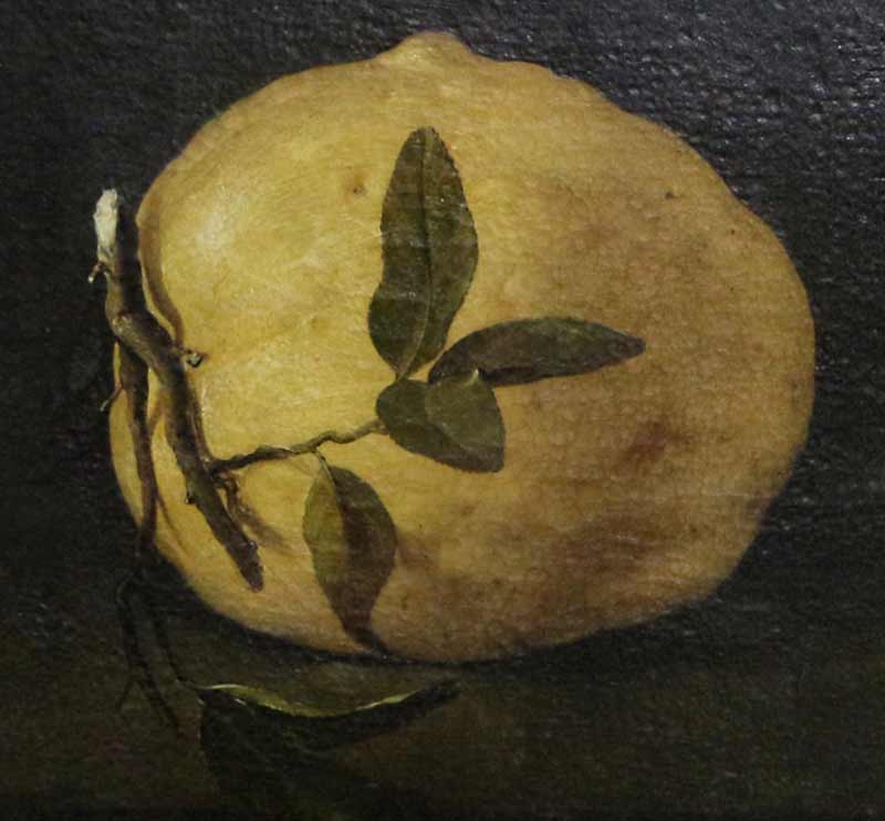 Натюрморт с лимонами. Фрагмент №1 Наполетано Филиппо