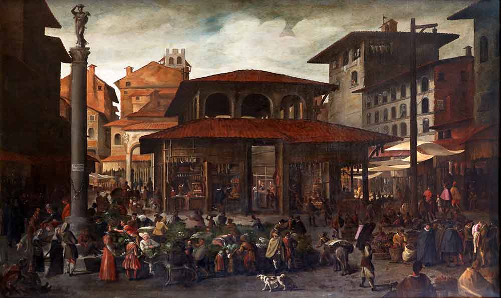 Площадь старого рынка во Флоренции. Наполетано Филиппо