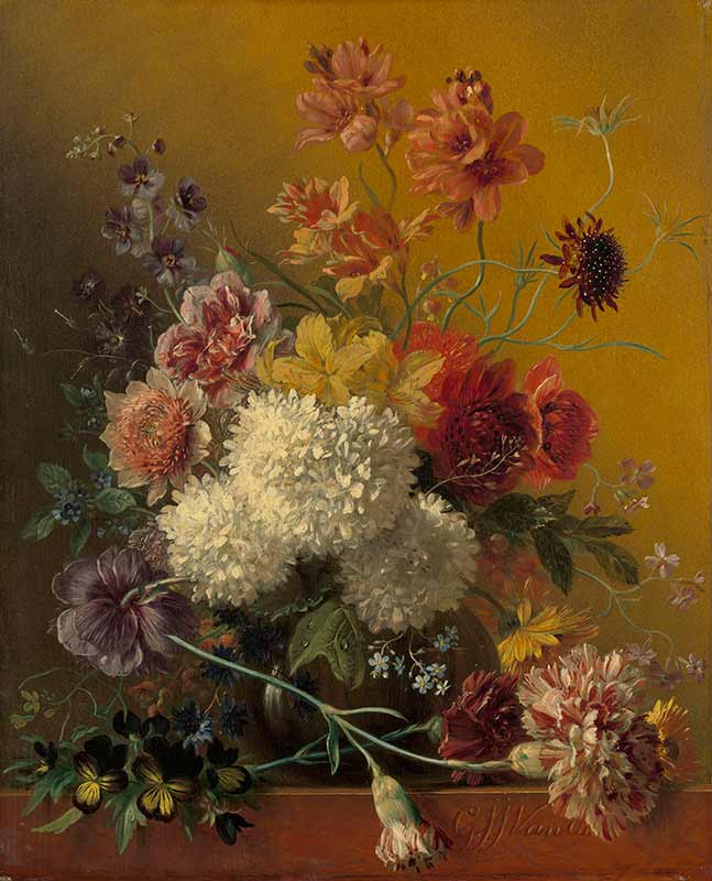 Ос, Георг Якоб Иоганн ван «Цветочный натюрморт»