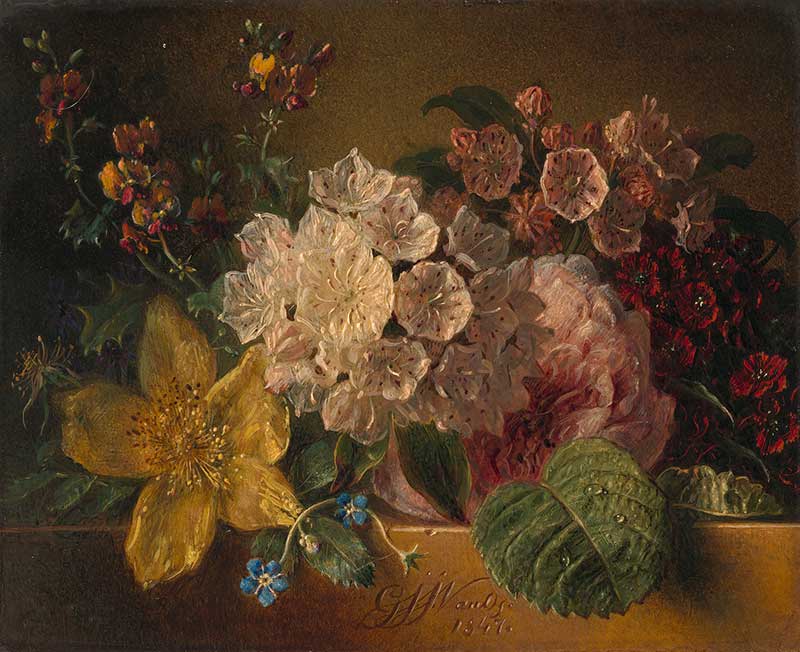 Ос, Георг Якоб Иоганн ван «Цветы на столе»