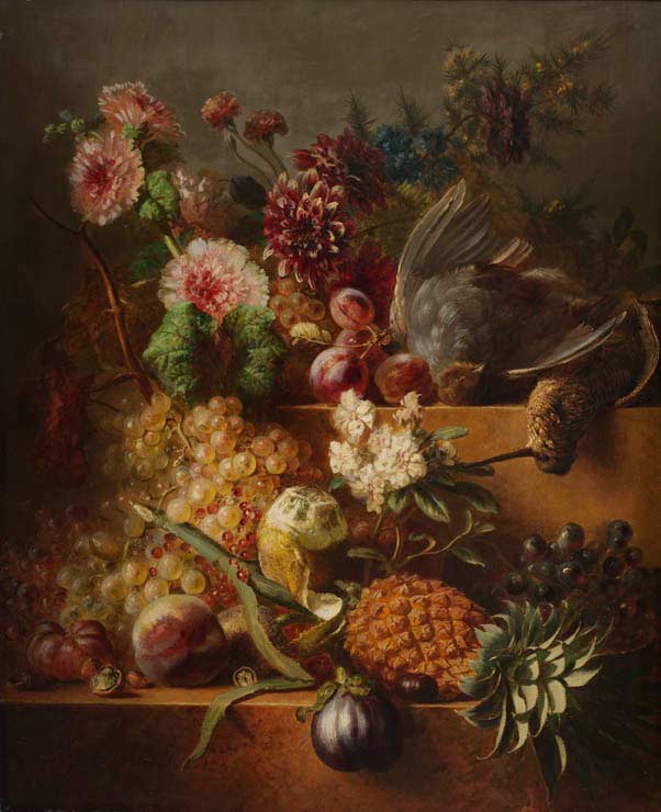 Натюрморт с ананасом. Ос Георг Якоб Иоганн ван