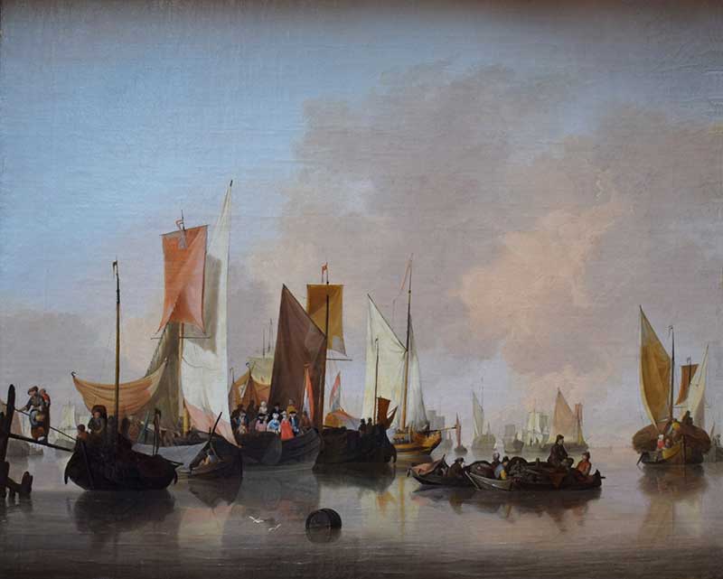 Ос Ян ван «Спокойное море с кораблями»