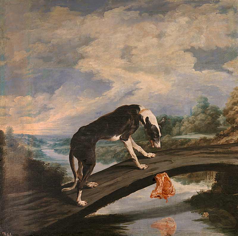 Музей Прадо, картины: Басня о собаке