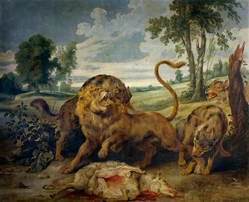 Музей Прадо, картины: Лев и волки