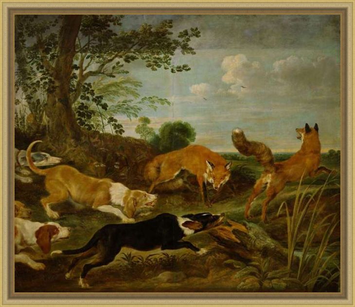 «Охота на лис» картина
