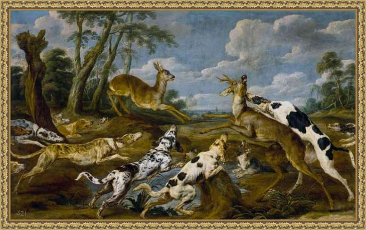 Музей Прадо, картины: Охота на оленей