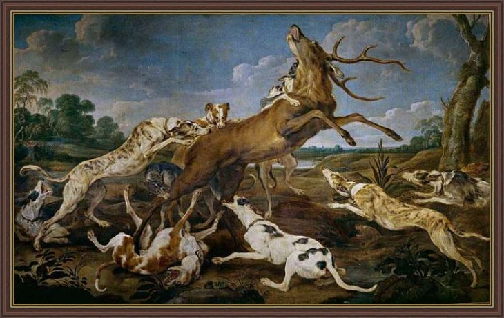 «Охота на оленя» картина