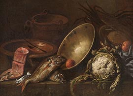 Музей Прадо, картины. Переда, Антонио де. Кухонный натюрморт