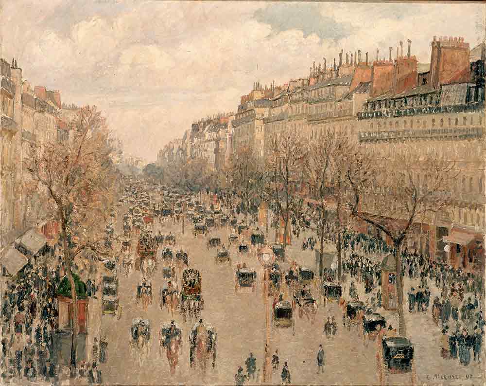 Бульвар Монмартр в Париже. Писсарро, Камиль