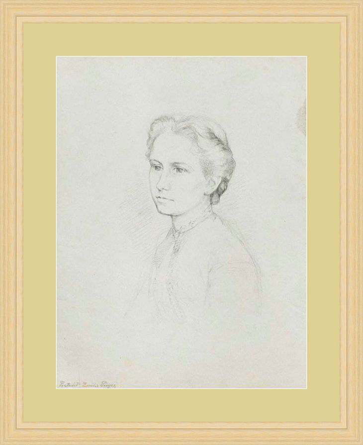 Графический портрет. «Портрет Эмили Прейер в возрасте 18 лет»