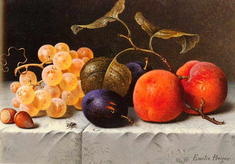 Натюрморт с фруктами и орехами